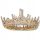  Tiara, Diadem, Königskrone aus Gold mit rosa Zirkonen