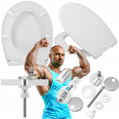  Hamberger KOŁO REKORD Toilettensitz, weißes Polypropylen