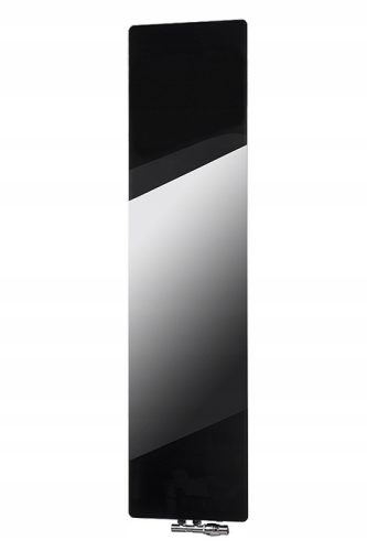  DEKORATIVER HEIZKÖRPER SCHWARZES VERTIKALES BADEZIMMERGLAS 160x40cm LOFT dekorativ