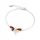  Silbernes Armband. Mehrfarbige Libelle