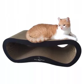    GROSSER KATZENKRATZER AUS KARTON LEON XXL LED 78x28x40 cm Mruu&Pruu