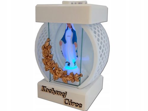  GROSSMUTTER GRANDMA'S GRITCH LATERN CIRCLE RTN GLATT SCHWARZ + LED-FIGUR