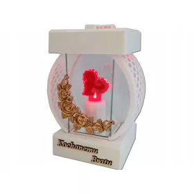    GRANDMOTHER GRANDMA'S GRANDGE LATERN CIRCLE RTN GLATT SCHWARZ + LED-KERZE