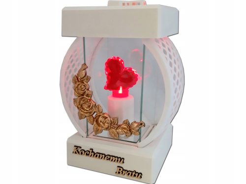  GRANDMOTHER GRANDMA'S GRANDGE LATERN CIRCLE RTN GLATT SCHWARZ + LED-KERZE