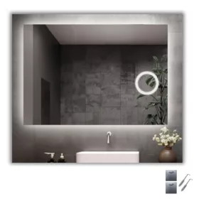    LED-SPIEGEL COB 480/m LED MIT KOSMETIK-SCHMINKSPIEGEL 120x90 cm