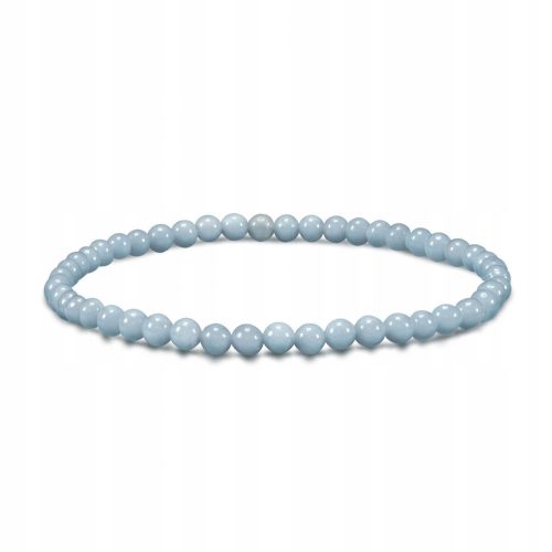  Angelit-Armband aus Naturstein, Halschakra
