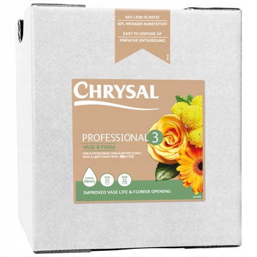 Chrysal Professional 3 - Pflanzennahrung für Schnittblumen, 10 L Bag-in-Box