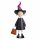  Hexenfigur aus Metall mit Hut, Halloween-Dekoration