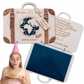    KARTENKoffer GESCHENK für 18 20 30 40 50 60 GEBURTSTAG Geldumschlag