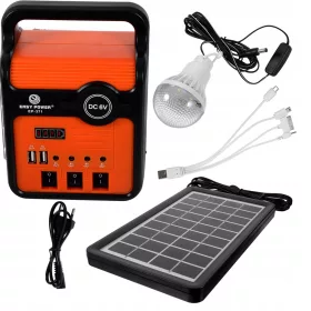    220V 25W SOLAR POWER GENERATOR OUTDOOR GARDEN LED LIGHT HOME ORDER