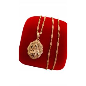    Kommunionkette, Skapuliermedaillon, Muttergottes-Kind-Halskette