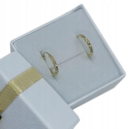  Gold-Diamant-Creolen 10 mm 585