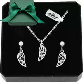  SILBERSCHMUCKSET FLÜGEL FÜR SIE ALS GESCHENK