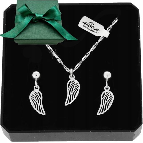  SILBERSCHMUCKSET FLÜGEL FÜR SIE ALS GESCHENK