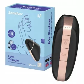    Satisfyer Love Triangle Air Pulse Stimulator + Vibrations-Luft-Klitoris-Stimulator Schwarz