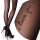 Fenome LuSi41 gemusterte Strumpfhose 40den schwarz Nero, Größe 3/4