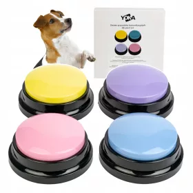    Yoka pädagogisches Hundespielzeug. INTERAKTIVES SPIELZEUG MIT SOUND, SPRECHENDEN TASTEN FÜR DEN HUND ZUM AUFZEICHNEN VON LERNEN UND SPASS