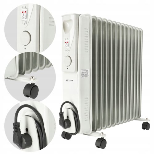  Volteno 2500 W Ölradiator weiß, grau