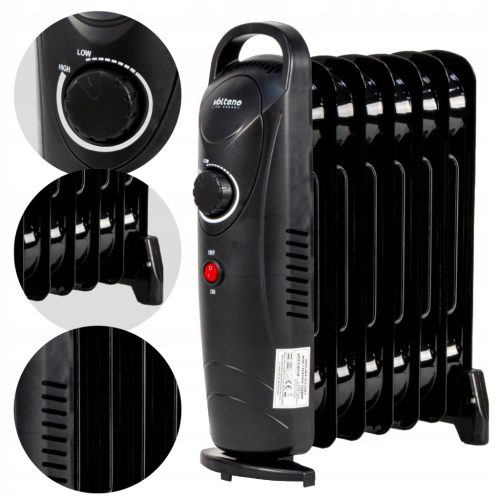  Ölkühler Oilak Mini 7 Lamellen 700 W schwarz Volteno VO2828