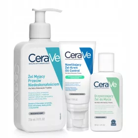   CeraVe Pflegeset für Mischhaut und ölige Haut – Ölkontrollierte Feuchtigkeitspflege