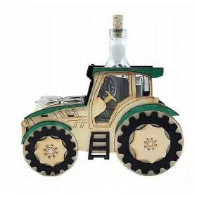    Traktor-Karaffen-Set, Geschenk zum 18.–99. Geburtstag, Gläser, Landwirt-Geschenk