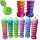  GROSSES SET 6x SLIDE GLITTER COLORS SLIME GLUT SENSORISCHER KUNSTSTOFF