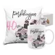  BECHER-SET, KISSENGESCHENK ZUM 40. GEBURTSTAG, PERFEKT FÜR 40