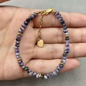  Blauer Chalcedon - wunderschönes Armband, Naturstein