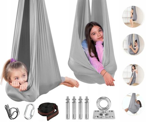  AKROBATISCHER SCHAL SENSORISCHE HÄNGEMATTE KINDERSCHAUKEL AERIAL YOGA 280CM