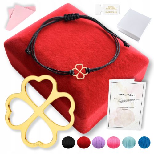  Durchbrochenes Kleeblatt-Armband aus 585er Gold in den Farben 585 als Geschenk