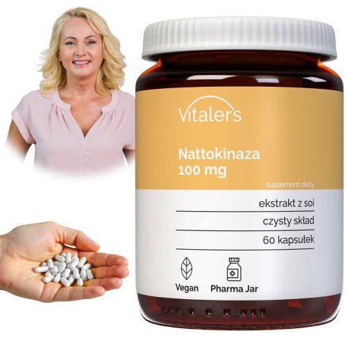 Vitaler's Nattokinase 100 mg – 60 Kapseln zur Unterstützung der Blutgerinnung