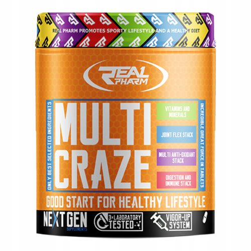 Multi Craze von Real Pharm - Umfassende Unterstützung für Athleten mit Vitaminen, Mineralien und Aminosäuren