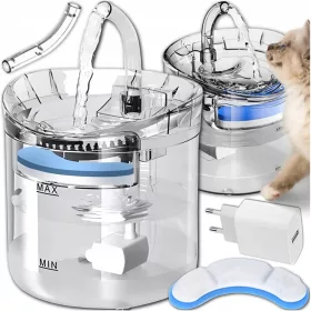  Purlov Kunststoff-Tränke mit Brunnen, 2000 ml