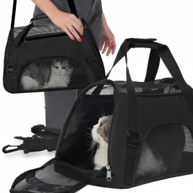    TRANSPORTER FÜR TIERE HUNDE KATZEN KANINCHEN TRANSPORTTASCHE BOX