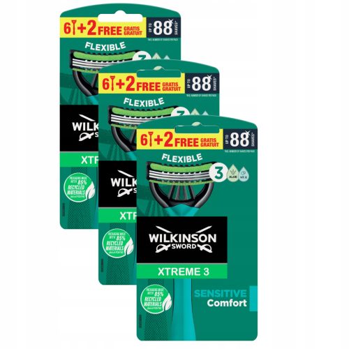  Wilkinson Xtreme3 Sensitive Rasierer mit Patronen, 24 Stk.