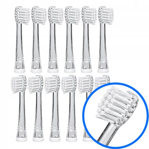  12x Meriden Kiddy Zahnbürstenköpfe 18-48m Ersatz, steriler Beutel