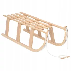    Klassischer Schlitten mit Seil, 110x40x34 cm, Sperrholz, verschiedene Verwendungsmöglichkeiten