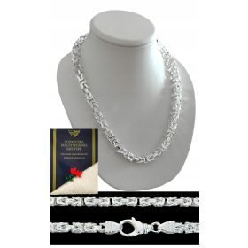  KÖNIGLICHES GEWEBE (BYZANTINISCHE) SILBERKETTE – 925-