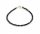  Armband mit natürlichen schwarzen SPINELL-Kugeln, 3 mm