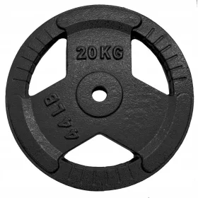  Last aus Gusseisen: 20 kg. 28-mm-Lenker aus Gusseisen