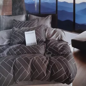   Luxus-Bettwäscheset aus Satin-Baumwolle 160x200 cm in verschiedenen Designs