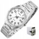 Casio Herrenuhr COOLER silberne Datumsanzeige, lesbare Zahlen + BOX-GRAVUR