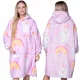  DECKEN-SWEATSHIRT Übergröße 2in1 DECKEN-SWEATSHIRT XXL LAMA-Muster Geburtstagsgeschenk Weihnachten