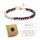  Damenarmband mit NATURSTEINEN – PERLEN – GRANIT + Box