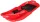  Roter SuperJet-Kunststoffschlitten