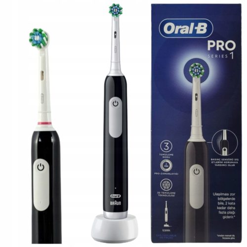  ELEKTRISCHE ZAHNBÜRSTE | ORAL B CROSS ACTION PRO | SCHWARZ STARK