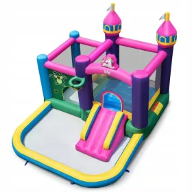    Aufblasbare Kinderrutsche mit Pool 327 x 392 x 270 cm Costway