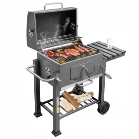    Gartenkamin Stahl Corten Grill Dreibein für Äste Holzabfälle