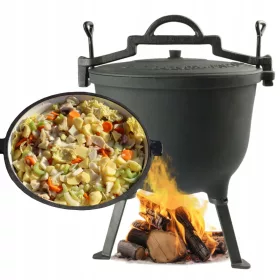  Jagdkessel aus Gusseisen SILESIA EMALIA 4l