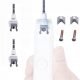  2-teiliges Ersatzteil für elektrische Zahnbürste für Philips HX9340